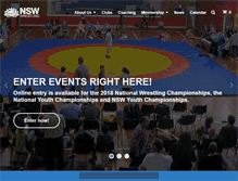 Tablet Screenshot of nsw.wrestling.com.au